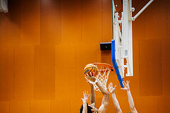 Basketball, Basketball Zweite Liga 2024/25, Grunddurchgang 20.Runde, Vienna Timberwolves, Traiskirchen Lions NexGen, Noah Oguamalam (0)