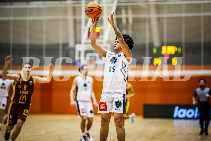 Basketball, Basketball Zweite Liga 2024/25, Grunddurchgang 20.Runde, Vienna Timberwolves, Traiskirchen Lions NexGen, Dean-Leon Cantor (19)