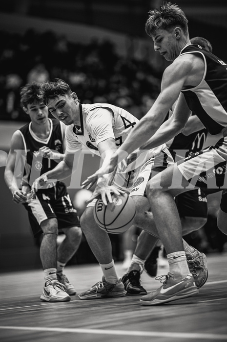 Basketball, Basketball Zweite Liga 2024/25, Grunddurchgang 20.Runde, Vienna Timberwolves, Traiskirchen Lions NexGen, Valentin Siegmund (0)