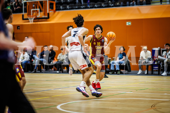 Basketball, Basketball Zweite Liga 2024/25, Grunddurchgang 20.Runde, Vienna Timberwolves, Traiskirchen Lions NexGen, David Hofstädter (10)
