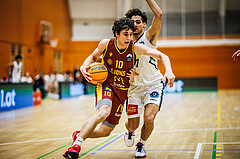 Basketball, Basketball Zweite Liga 2024/25, Grunddurchgang 20.Runde, Vienna Timberwolves, Traiskirchen Lions NexGen, David Hofstädter (10), Armin Karian (7)