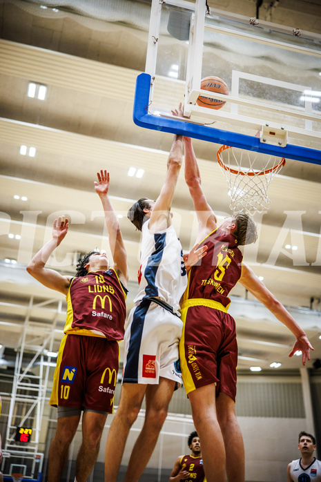 Basketball, Basketball Zweite Liga 2024/25, Grunddurchgang 20.Runde, Vienna Timberwolves, Traiskirchen Lions NexGen, Vincent Balau (8)