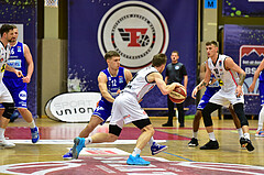 Basketball Superliga 2020/21, Grunddurchgang 13. Runde Flyers Wels vs. Oberwart, Jonathan Knessl (12), Jan Raszdevsek (4),
