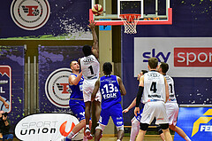 Basketball Superliga 2020/21, Grunddurchgang 13. Runde Flyers Wels vs. Oberwart, Austen Awosika (1), Quincy Diggs (13), Jan Raszdevsek (4),

