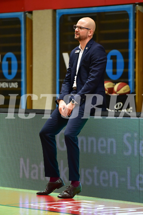 Basketball Superliga 2020/21, Grunddurchgang 13. Runde Flyers Wels vs. Oberwart, Sebastian Waser (Head Coach),

