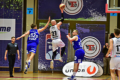 Basketball Superliga 2020/21, Grunddurchgang 13. Runde Flyers Wels vs. Oberwart, Jonathan Knessl (12), Christian Von Fintel (27),
