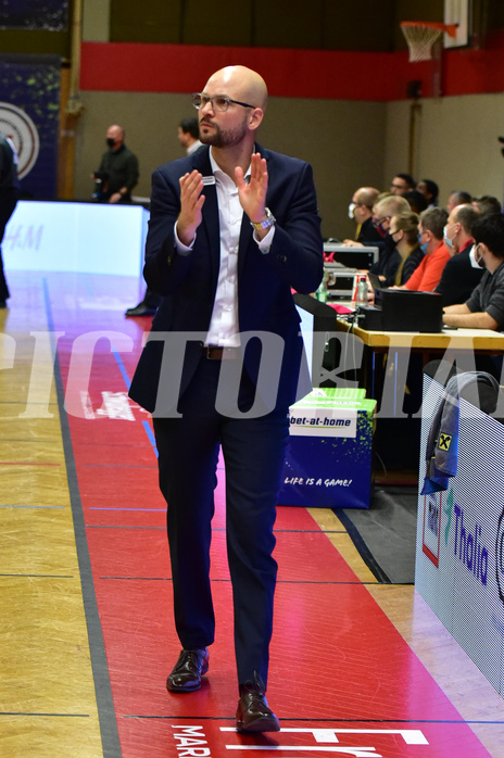 Basketball Superliga 2020/21, Grunddurchgang 13. Runde Flyers Wels vs. Oberwart, Sebastian Waser (Head Coach),

