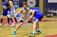 Basketball Superliga 2020/21, Grunddurchgang 13. Runde Flyers Wels vs. Oberwart, Jan Raszdevsek (4), Sebastian Käferle (7),
