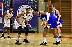 Basketball Superliga 2020/21, Grunddurchgang 13. Runde Flyers Wels vs. Oberwart, Jarvis Ray (22), Nigel Pruitt (11),
