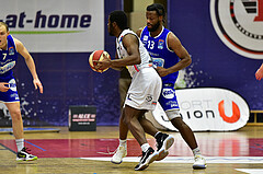 Basketball Superliga 2020/21, Grunddurchgang 13. Runde Flyers Wels vs. Oberwart, Austen Awosika (1), Quincy Diggs (13),
