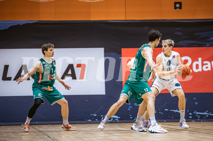 Basketball, Win2Day Superliga 2022/23, Grunddurchgang 17.Runde, Vienna Timberwolves, Kapfenberg Bulls, Nemanja Krstic (12), Elias Wlasak (8)