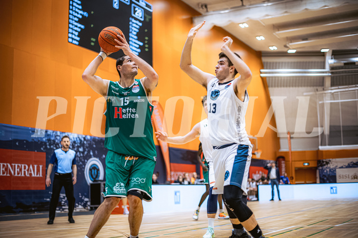 Basketball, Win2Day Superliga 2022/23, Grunddurchgang 17.Runde, Vienna Timberwolves, Kapfenberg Bulls, Brad Greene (15)