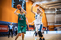 Basketball, Win2Day Superliga 2022/23, Grunddurchgang 17.Runde, Vienna Timberwolves, Kapfenberg Bulls, Brad Greene (15)