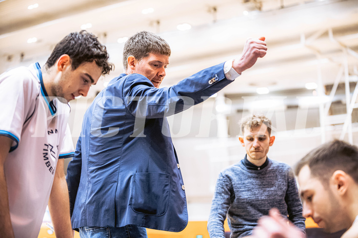 Basketball, Win2Day Superliga 2022/23, Grunddurchgang 17.Runde, Vienna Timberwolves, Kapfenberg Bulls, Hubert Schmidt (Head Coach)