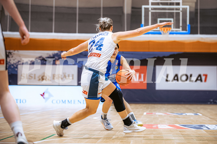 Basketball, Win2Day Basketball Damen Superliga 2022/23, Grunddurchgang 11.Runde, Vienna Timberwolves, UBSC-DBBC Graz, Simona Kuzma (4)