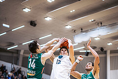 Basketball, Win2Day Superliga 2022/23, Grunddurchgang 17.Runde, Vienna Timberwolves, Kapfenberg Bulls, Tobias Schrittwieser (14), Jakob Lohr (12), Nemanja Krstic (12)