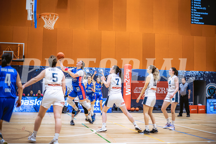 Basketball, Win2Day Basketball Damen Superliga 2022/23, Grunddurchgang 11.Runde, Vienna Timberwolves, UBSC-DBBC Graz, Nina Krisper (17)