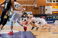 Basketball, win2day Basketball Superliga 2022/23, Grunddurchgang Runde 17, Oberwart Gunners, Flyers Wels, Sebastian K