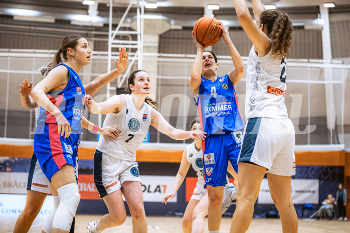 Basketball, Win2Day Basketball Damen Superliga 2022/23, Grunddurchgang 11.Runde, Vienna Timberwolves, UBSC-DBBC Graz, Simona Kuzma (4)