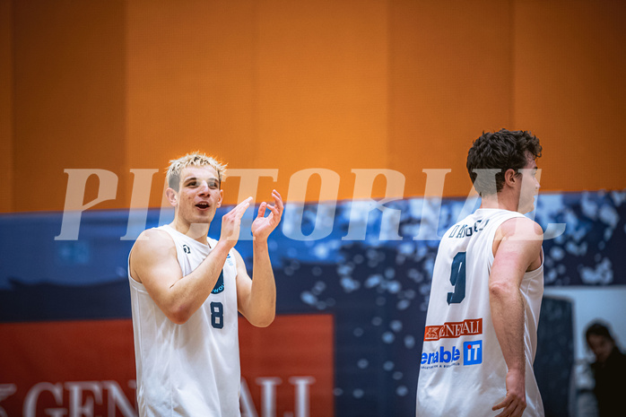 Basketball, Win2Day Superliga 2022/23, Grunddurchgang 17.Runde, Vienna Timberwolves, Kapfenberg Bulls, Elias Wlasak (8)