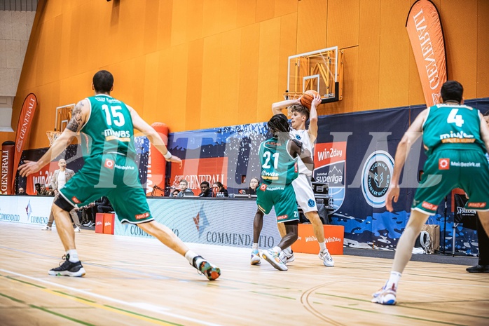 Basketball, Win2Day Superliga 2022/23, Grunddurchgang 17.Runde, Vienna Timberwolves, Kapfenberg Bulls, Jakob Lohr (12)