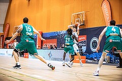 Basketball, Win2Day Superliga 2022/23, Grunddurchgang 17.Runde, Vienna Timberwolves, Kapfenberg Bulls, Jakob Lohr (12)