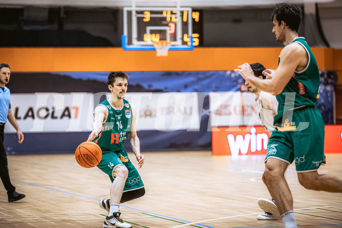 Basketball, Win2Day Superliga 2022/23, Grunddurchgang 17.Runde, Vienna Timberwolves, Kapfenberg Bulls, Tobias Schrittwieser (14)