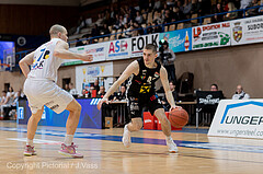 Basketball, win2day Basketball Superliga 2022/23, Grunddurchgang Runde 17, Oberwart Gunners, Flyers Wels, Gavrilo Tepic (4)