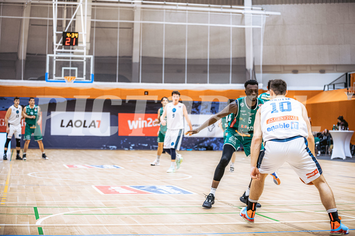 Basketball, Win2Day Superliga 2022/23, Grunddurchgang 17.Runde, Vienna Timberwolves, Kapfenberg Bulls, Amin Abdul Adamu (5)