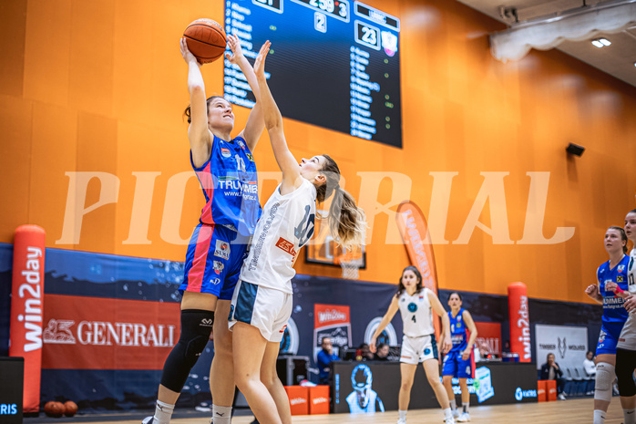 Basketball, Win2Day Basketball Damen Superliga 2022/23, Grunddurchgang 11.Runde, Vienna Timberwolves, UBSC-DBBC Graz, Ajla Meskic (10)