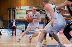Basketball, win2day Basketball Superliga 2022/23, Grunddurchgang Runde 17, Oberwart Gunners, Flyers Wels, Sebastian K