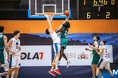 Basketball, Win2Day Superliga 2022/23, Grunddurchgang 17.Runde, Vienna Timberwolves, Kapfenberg Bulls, Chris Vogt (33), Lesley Varner II  (21)