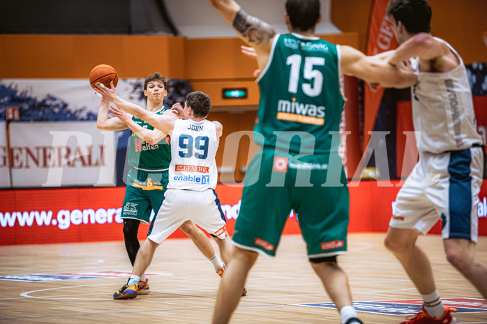 Basketball, Win2Day Superliga 2022/23, Grunddurchgang 17.Runde, Vienna Timberwolves, Kapfenberg Bulls, Miro Zapf (7)