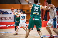 Basketball, Win2Day Superliga 2022/23, Grunddurchgang 17.Runde, Vienna Timberwolves, Kapfenberg Bulls, Miro Zapf (7)