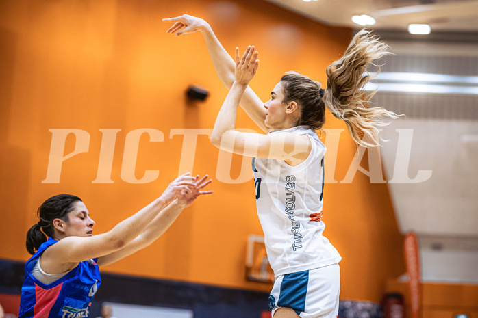 Basketball, Win2Day Basketball Damen Superliga 2022/23, Grunddurchgang 11.Runde, Vienna Timberwolves, UBSC-DBBC Graz, Iva Ilic (10)