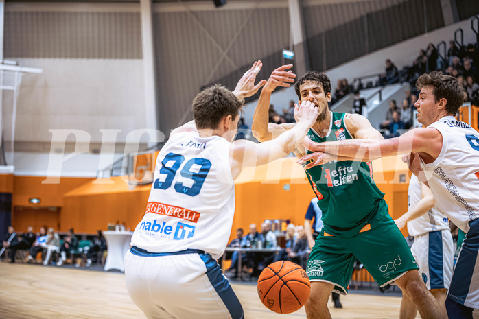 Basketball, Win2Day Superliga 2022/23, Grunddurchgang 17.Runde, Vienna Timberwolves, Kapfenberg Bulls, Nemanja Krstic (12)