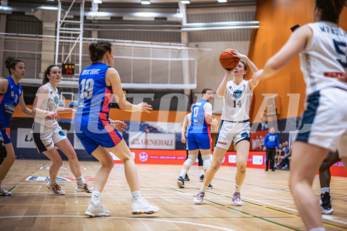 Basketball, Win2Day Basketball Damen Superliga 2022/23, Grunddurchgang 11.Runde, Vienna Timberwolves, UBSC-DBBC Graz, Melanie Fischer (14)