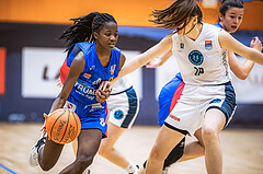 Basketball, Win2Day Basketball Damen Superliga 2022/23, Grunddurchgang 11.Runde, Vienna Timberwolves, UBSC-DBBC Graz, Dierry Sow (6)