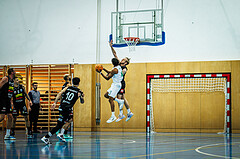 Basketball, Basketball Zweite Liga 2023/24, Grunddurchgang 4.Runde, Deutsch Wagram Alligators, Mattersburg Rocks, Philip Konate (16), Marco Jaitz (11)