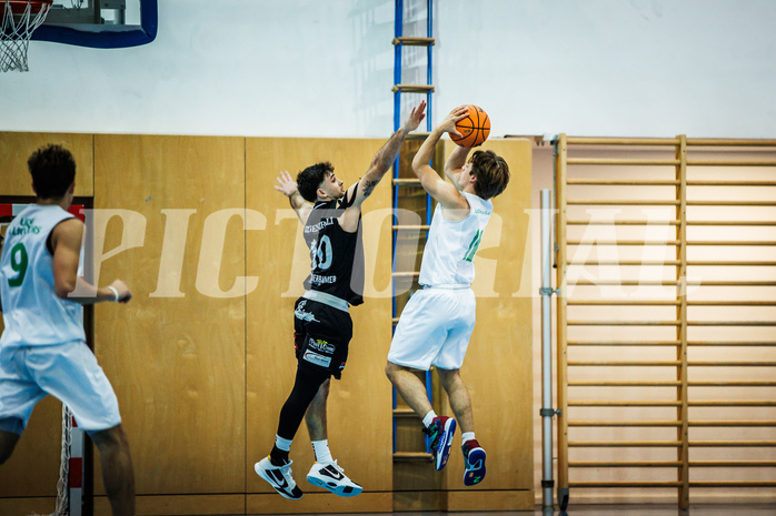 Basketball, Basketball Zweite Liga 2023/24, Grunddurchgang 4.Runde, Deutsch Wagram Alligators, Mattersburg Rocks, Julian Alper (10), Simon Marek (11)