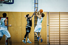 Basketball, Basketball Zweite Liga 2023/24, Grunddurchgang 4.Runde, Deutsch Wagram Alligators, Mattersburg Rocks, Julian Alper (10), Simon Marek (11)