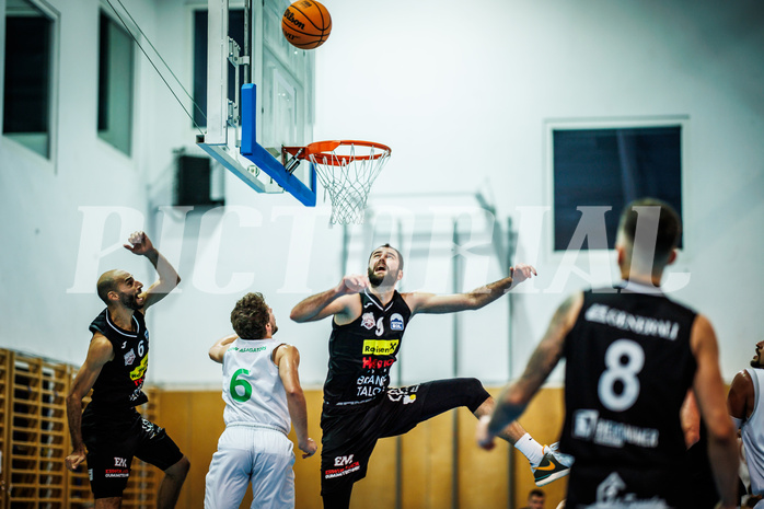 Basketball, Basketball Zweite Liga 2023/24, Grunddurchgang 4.Runde, Deutsch Wagram Alligators, Mattersburg Rocks, Dominik Alturban (6), Ognjen Drljaca (6), Tobias Winkler (9)