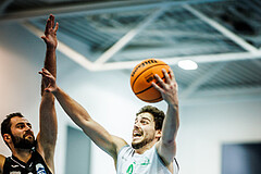 Basketball, Basketball Zweite Liga 2023/24, Grunddurchgang 4.Runde, Deutsch Wagram Alligators, Mattersburg Rocks, Tobias Winkler (9), Ognjen Drljaca (6)