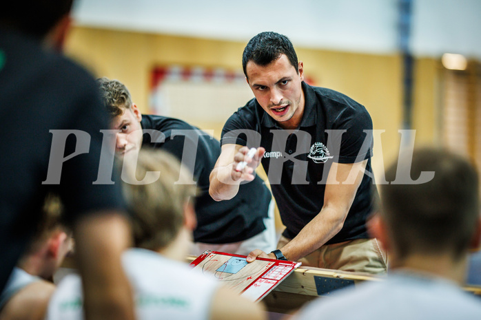 Basketball, Basketball Zweite Liga 2023/24, Grunddurchgang 4.Runde, Deutsch Wagram Alligators, Mattersburg Rocks, Lukas Hofer (Head Coach)