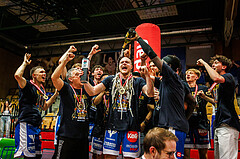 Basketball, win2day Basketball Superliga 2023/24, Finale Spiel 3, UBSC Graz, Oberwart Gunners, Finals MVP Sebastian Käferle