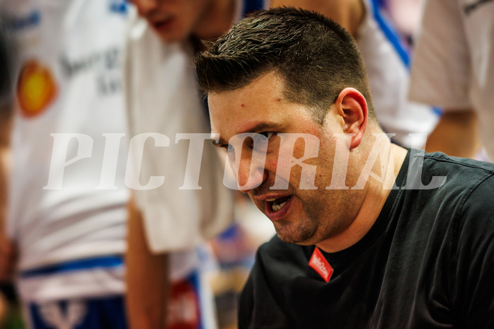 Basketball, win2day Basketball Superliga 2023/24, Finale Spiel 3, UBSC Graz, Oberwart Gunners, Horst Leitner (Head Coach)
