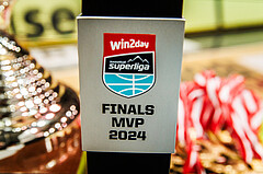 Basketball, win2day Basketball Superliga 2023/24, Finale Spiel 3, UBSC Graz, Oberwart Gunners, Celebrations