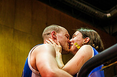 Basketball, win2day Basketball Superliga 2023/24, Finale Spiel 3, UBSC Graz, Oberwart Gunners, Celebrations