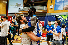 Basketball, win2day Basketball Superliga 2023/24, Finale Spiel 3, UBSC Graz, Oberwart Gunners, Celebrations
