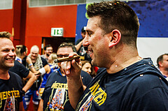 Basketball, win2day Basketball Superliga 2023/24, Finale Spiel 3, UBSC Graz, Oberwart Gunners, Celebrations